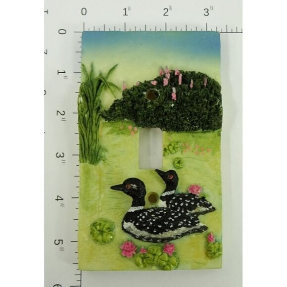 Decorative Wall Light Switch Plates Lot of 4 Loon Floral Cats Outlet Covers - Picture 4 of 5